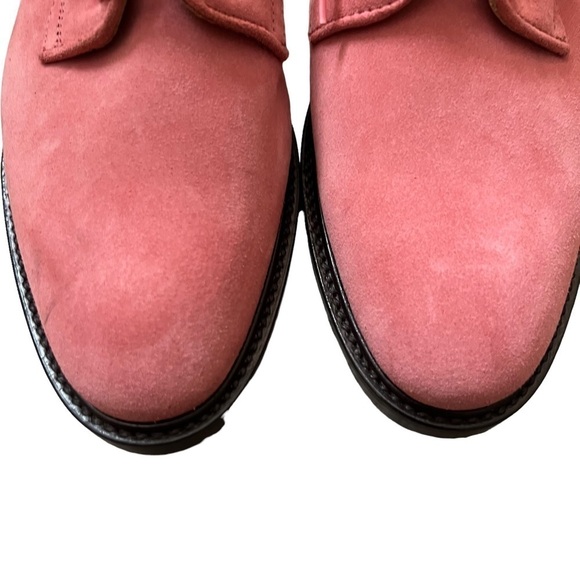 Paul Smith Pink Suede Turner Derby Shoes Size EU 37 / US 6 - Picture 4 of 10